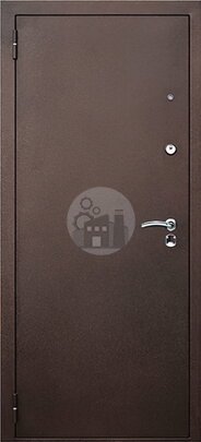 Антивандальная дверь, внутри МДФ с зеркалом-ДВ-267
